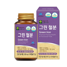 애플트리김약사네 그린 철분, 1개, 90정