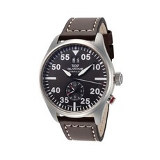 글라이신 남성용 GL0366 에어파일럿 듀얼 타임 44mm 쿼츠 시계