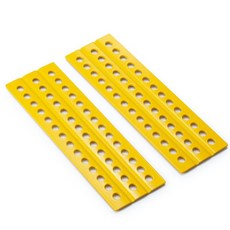 금속 복구 보드 축 크롤러 자동차 진흙 눈 모래 사다리 장식, 2개, 1. Yellow 2Pcs