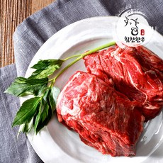 [한정수량특가] 마장동한우 설도 찹스테이크용 1kg (1++등급), 1개