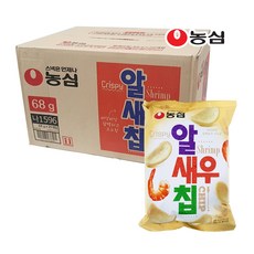 농심 알새우칩 68g 1박스 20개입, 1박스(68g x 20개입)