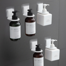 데일리화이트 공중부양 샴푸걸이 다용도 홀더 투명