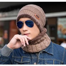 기모넥워머 기모 방한 보온 목도리 일체모자 남성겨울 야외 라이딩 마스크 바람막이 넥워머 일체형 모자