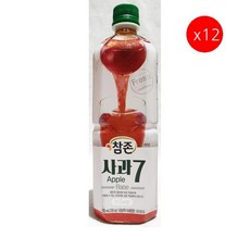 [더착한푸드]사과7(참존 835ml) 12개 식자재마트 대용량 업소용 과일원액 참존사과원액 통조림 사과원액캔, 835ml