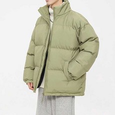 블랙101 남성 컬러드 심플한 베이직 미니멀 오버핏 숏패딩 B239MF05732