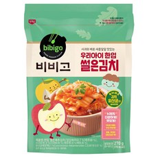 비비고 CJ 우리아이 한입 썰은김치 270g, 1개 - 풀무원아기김치