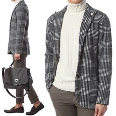 [Lardini][라르디니]부토니에 체크 자켓/ILLJM59 IL53016 100GR