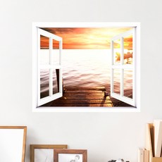 창문형풍경스티커