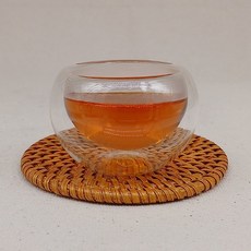 이중 유리잔 40ml CK-128S 찻잔 다기잔, 1개