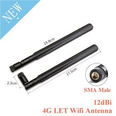 [해외] 4G LET WIFI 안테나 12DBI 이득 SMA 남성 무 지향성 안테나 라우터 727MHZ 모뎀 3G 4G GSM GPRS, 상세내용표시