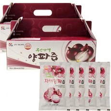 전남생협 [자연식품] 국내산 자색양파 그대로 담은 자색양파즙 (100mlx60포)/30포x2박스, 60개, 100ml