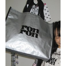 RONRON LOGO BIG TARPAULIN BAG SILVERRR25BBG4627SV, FREE