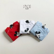 플로크 레트로미키맨투맨 주니어 디즈니 티셔츠 등원