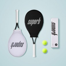 [SUPERLAB] 수퍼브 테니스 스윙 커버 (라켓 커버), 블랙