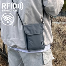 데이그린 RFID 차단 여행용 미니 크로스백 여권 가방 상품 이미지