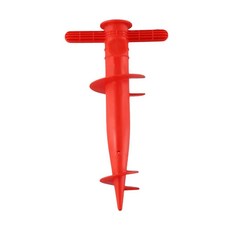 기초 우산 받침 플라스틱 해변 고정 도구 모래 지상, 5.red