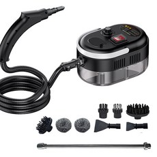 고압스팀청소기 주방 자동차 2500W 도구 가압 청소 가정용 고온 휴대용, Black, AU, 110V, Black