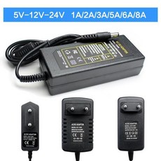 5V 9V 10V 12V 스위칭 전원 어댑터 13V 15V 24V 1A 2A 3A 5A 6A 8A AC 220V DC 12V 5V 24V 전원 공급 장치, 08 14V_03 3A_02 US Plug