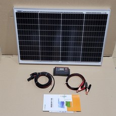 세이브솔라 50W 태양광 패널+ 10A 콘트롤러 + MC4케이블+설명서