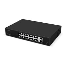 ipTIME PoE1602 16포트 PoE 스위칭허브 100Mbps 랜 / 2포트 기가비트 Uplink