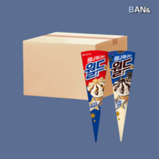 월드콘 아이스크림 바닐라 쿠키앤크림 12개씩 총 대용량, 24개, 160ml