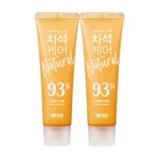 메디안 내추럴 안심 치석케어 치약 세이지향, 120g, 2개