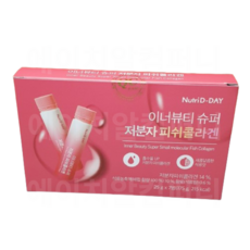 뉴트리디데이 이너뷰티 앰플 슈퍼 저분자 피쉬콜라겐 액상 1박스 7개입, 25g, 1개