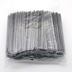 개별포장 일자 빨대 검정 25cm 500개, 1개