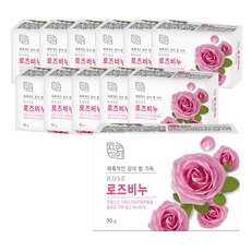 [무궁화]자연미인 로즈 비누 90g(4입) x 3개(총12개), 90g, 12개