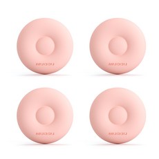 낭만테크 벽면용실리콘 오픈 부딪치다 복 충돌방지 문꽝방지도어링 문뒤 냉장고 보호패드 충돌을 방지함 완충, 원형 핑크 4개입