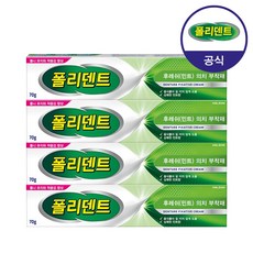 의치 부착재 민트향 70g 4개, 1개, 상세설명 참조