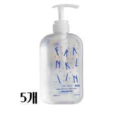 폴레드 유아용 프랭클린 젖병세정제, 500ml, 5개