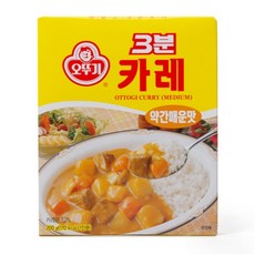 오뚜기 3분 카레 약간매운맛, 200g, 24개