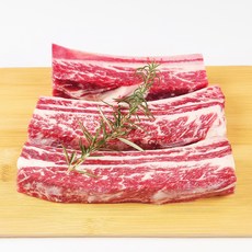 정육정 우대 갈비 1kg 초이스급 la갈비 캠핑 밀키트 소갈비 수입산 소고기, 꽃 우대갈비 1kg