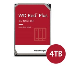 [Western Digital] WD RED Plus 4TB NAS HDD 나스 하드디스크 5400/256M WD40EFPX - wd40efpx