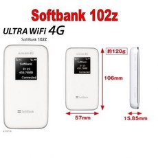 [해외] LOT 10 ZTE 102Z SOFTBANK LAUNCH (HIGH) 저 (SPEED MOBILE WIFI 4 USIM 모뎀 MINI WIFI 라우터, 상세내용표시
