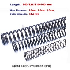 110/120/130/150mm 스프링 1 5mm 6mm 8mm 와이어 직경 스틸 압축 y형 Cylidrical 코일, 24.5mm 1 Pcs, 1.5 mm, 120mm, 1개