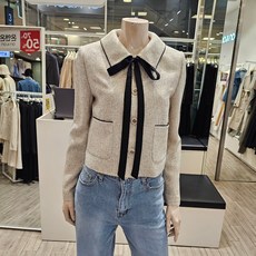 온앤온 카라넥 리본 크롭 자켓 NJW4MJ494