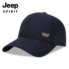 JEEP SPIRIT 스포츠 캐주얼 플랫 모자 CA0356, 네이비 - 지프스피릿군모