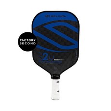 Selkirk Vanguard 하이브리드 팩토리 세컨드 피클볼 패들 | 폴리프로필렌 X5 코어가 있는 탄소 섬유 미국 제조 라켓 S2 미드웨이트 크림슨 블랙, S2 (가장 큰 스위트스팟), 파워 블루