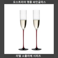 리델샴페인잔레드타이