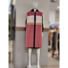 양모 무스탕 박스 롱 조끼 P224PSB482