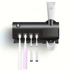 살균기 및 치약 디펜서 벽걸이형 스마트 칫솔 거치대 다기능 전동 칫솔 거치대 1 개