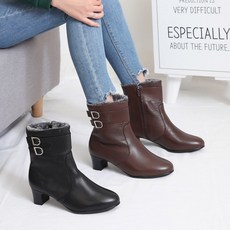 [로망스] ROM501가죽(털) N23895 여성화 여성부츠 워커 앵클부츠(16cm)