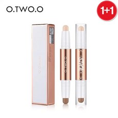 O.TWO.O 컨투어 스틱 3.6g, #01 연한 색 + 연한 갈색, 2개