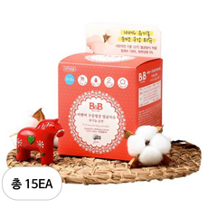비앤비 유아 구강청결 멸균티슈 30매 유아구강청결티슈, 60g, 15개