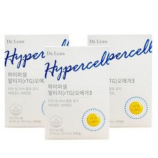 닥터린 하이퍼셀 알티지(rTG) 오메가3 1 202mg x 30캡슐 1 2 3 6박스 1 2 3 6개월분, 3개, 30회분