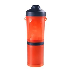 휴대용 애완 동물 접이식 물병 식품 용기 실리콘 그릇 야외 여행, 8.orange-D, 1개