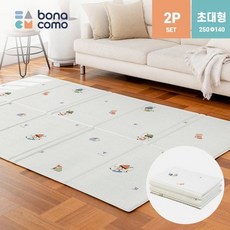 [보나코모] [2P세트] 폴더블 유아매트 피노키오의모험 초대형 250x140x1.5, 상세 설명 참조