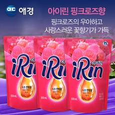 1등섬유유연제 정전기방지 무방부제 애경 아이린 핑크로즈, 800ml, 1개